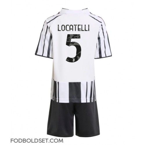 Juventus Manuel Locatelli #5 Hjemme Trøje Børn 2025-26 Kortærmet (+ Korte bukser)